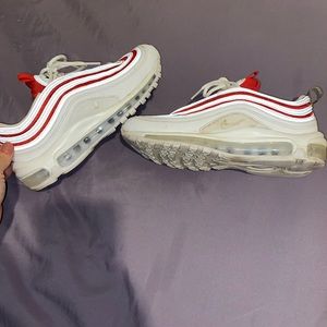Red & White Nike air max 97